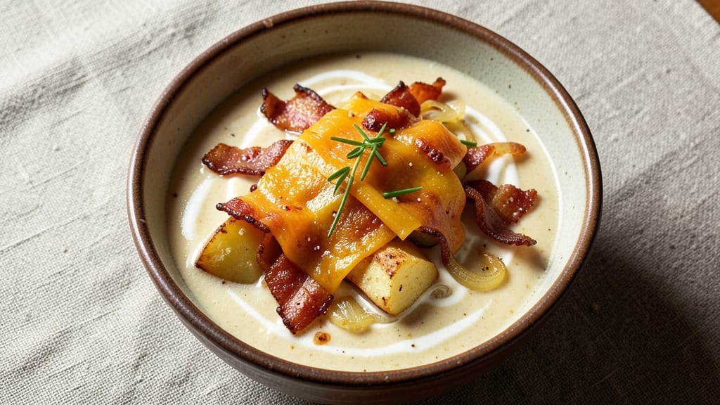Baked Potato Soup Recipe With Evaporated Milk: Ultra-Smooth Texture From Blended Spuds