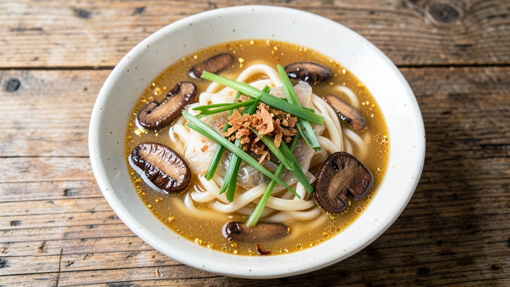 Authentic Udon Noodle Soup Recipe: Slippery Rice Noodles in Savory Broth