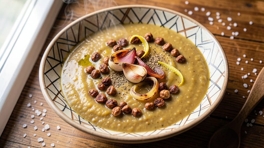 Bissara Soup Recipe: Fava Bean and Celery Crown Crunch Delight