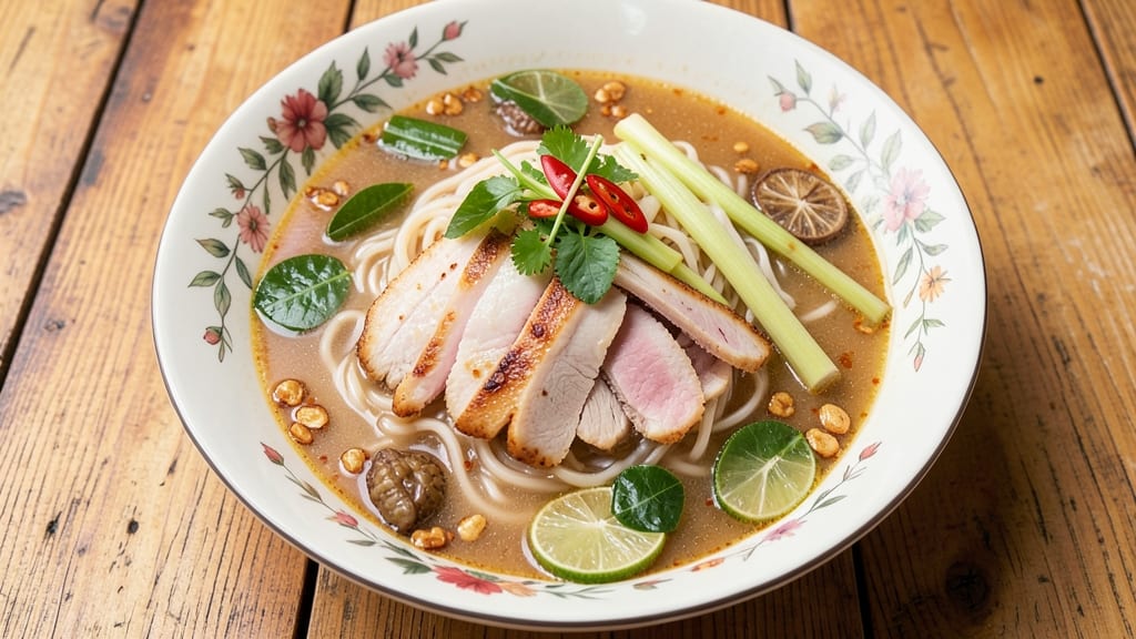 Authentic Thai Chicken Noodle Soup Recipe: Lemongrass-Kissed Broth and Slippery Rice Noodles