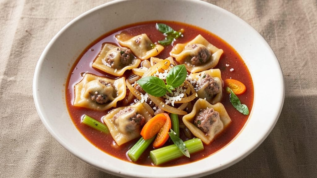 Beef Ravioli Soup Recipe: One-Pot Creamy Pasta Richness