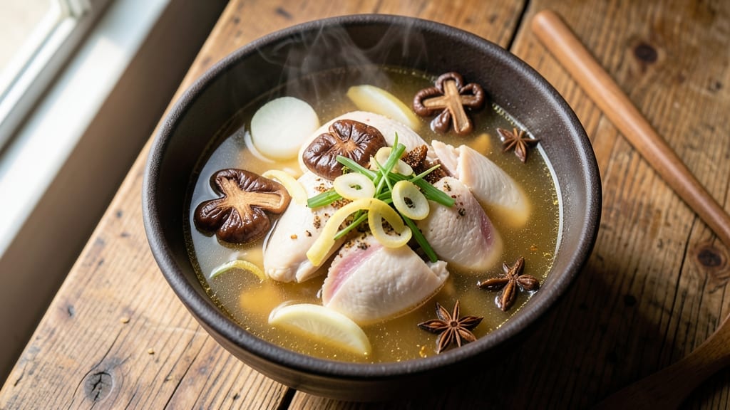 Asian Clear Chicken Soup Recipe: Light, Fragrant Broth with Silky Rice Noodles