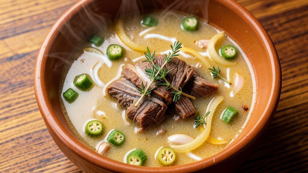 Trinidad Beef Soup Recipe: Bold Coconut and Okra Harmony