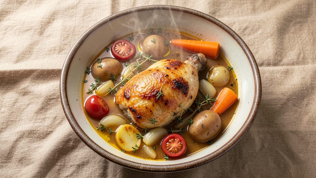 African Chicken Soup Recipe: Smoky Tomato-Braised Chicken With Crispy Spiced Plantains