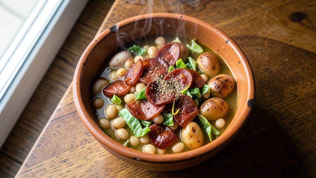 Authentic Portuguese Bean Soup Recipe: Smoky Chorizo and White Bean Harmony