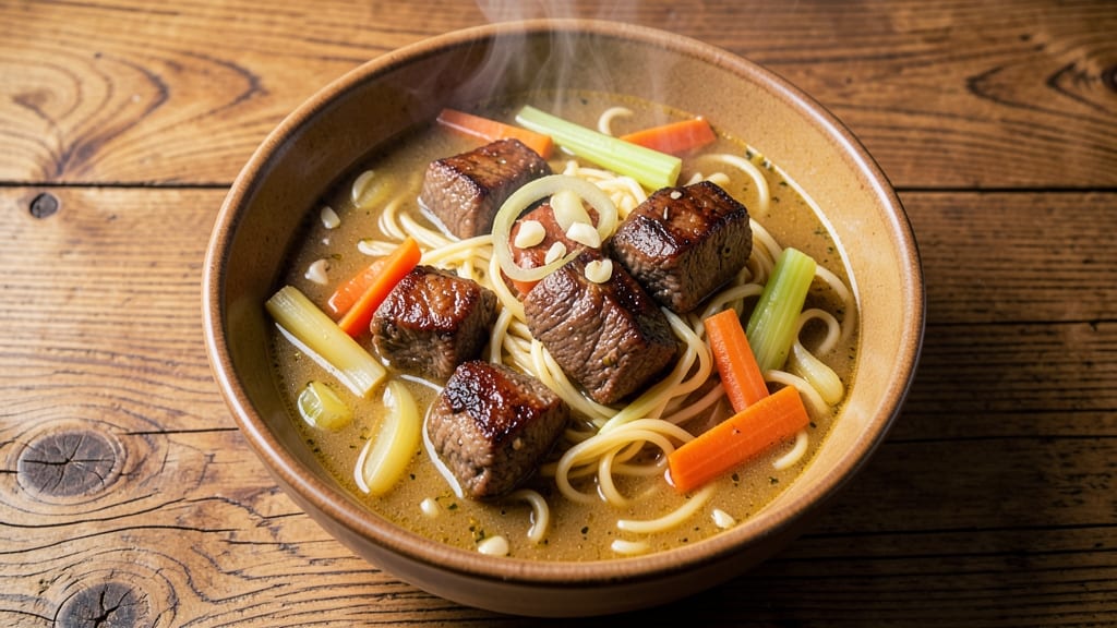 Beef and Noodle Soup Crock Pot Recipe: Crock Pot Umami Bomb With Silky Noodles