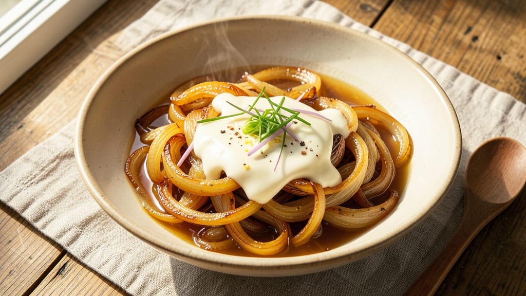 Benihana Japanese Onion Soup Recipe: Crispy Onion Layers Over Warm Miso Velout