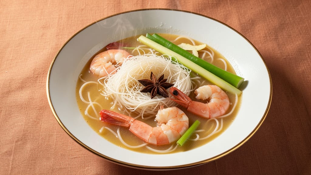 Birds Nest Soup Recipe Filipino Style: Silky Rice Noodles Swirled in Savory Ginger-Lemongrass Broth