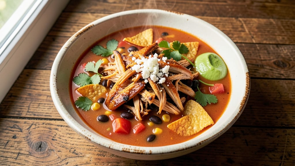 BJ's Restaurant Tortilla Soup Recipe: Crispy Corn Tortilla Topping Magic