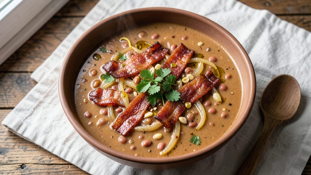 Bacon Red Lentil Soup Recipe: Smoky Bacon Bites and Earthy Lentil Harmony