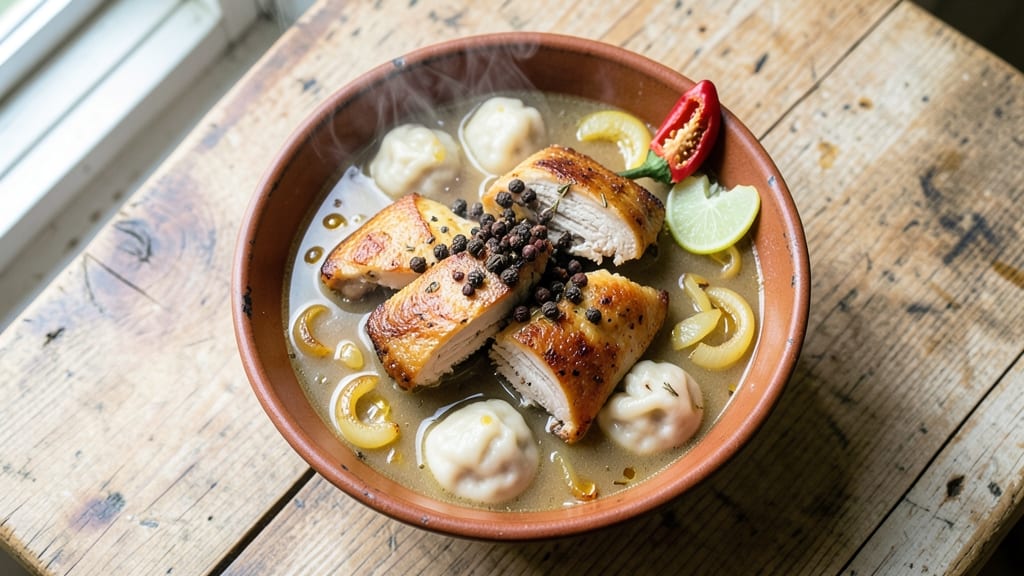 Bajan Chicken Soup Recipe: Spicy Jerk-Spiced Chicken in Coconut Broth