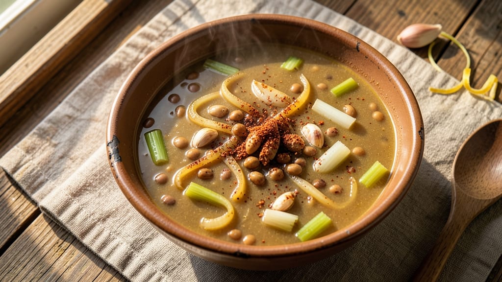 Bean Soup From Scratch Recipe: Smoky Herb-Infused Depth With Crispy Celery Crowns