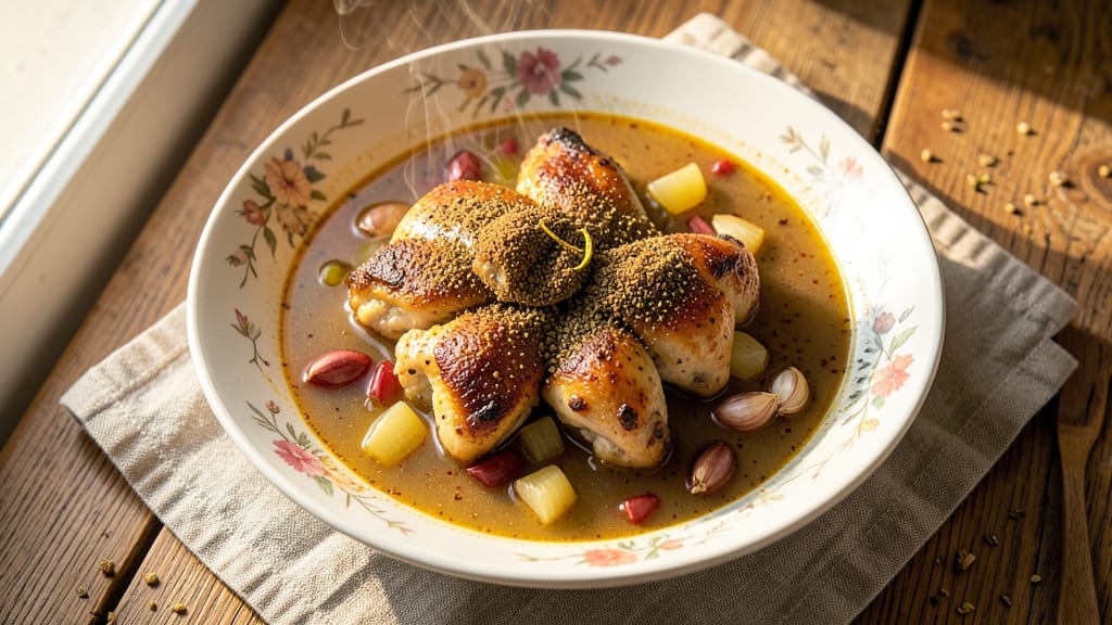 Arabic Chicken Soup Recipe: Warm Spiced Broth with Tender Shreds