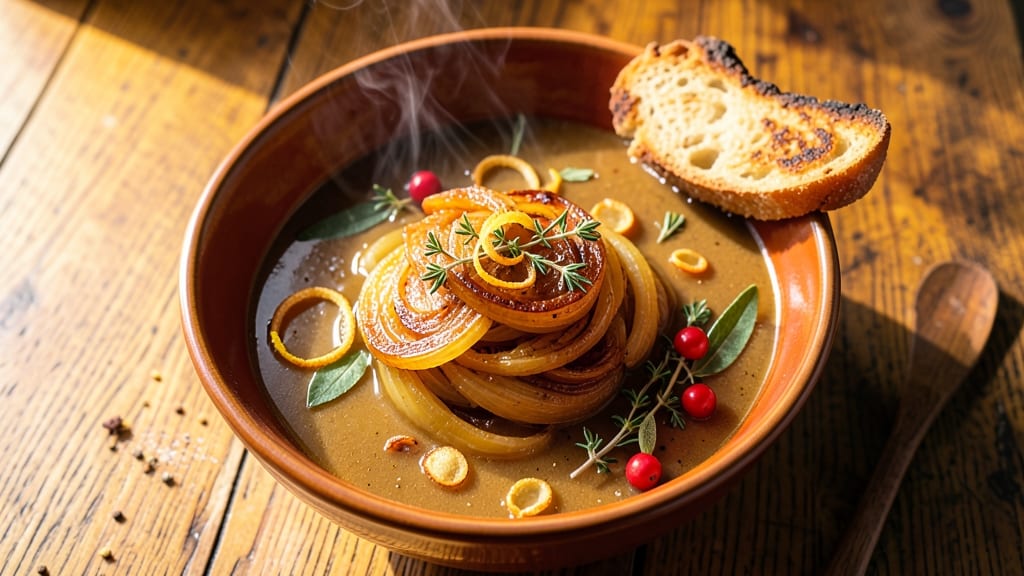 Bennigan's French Onion Soup Recipe: Gruyère Gold and Caramelized Onion Layers