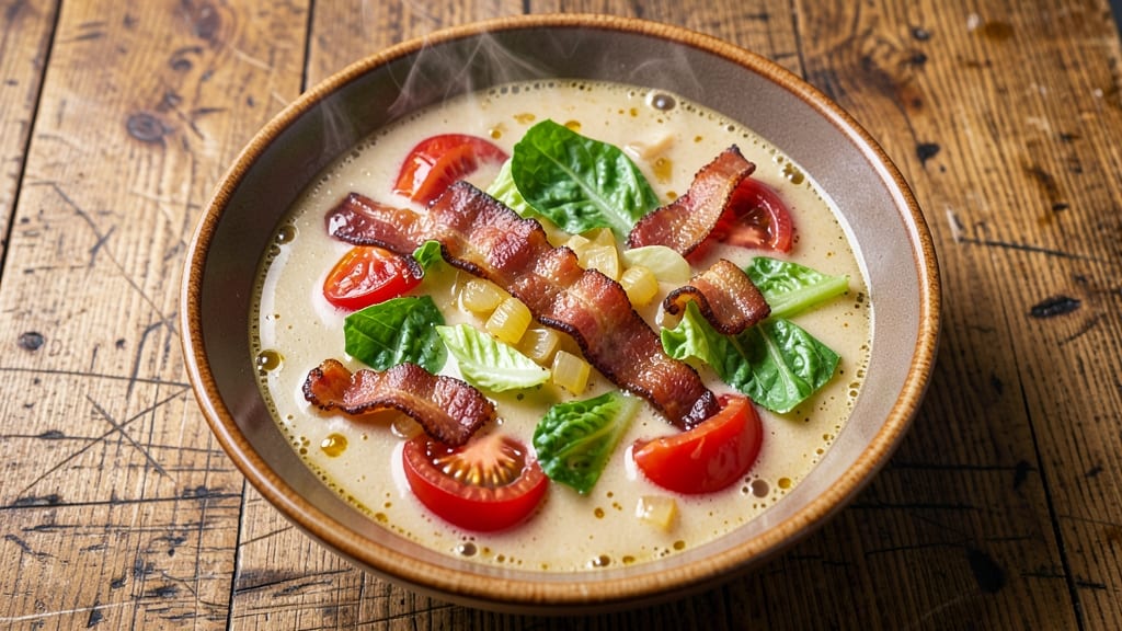 Bacon Lettuce Tomato Soup Recipe: Smoky Bacon Crunch Meets Bright Garden Freshness