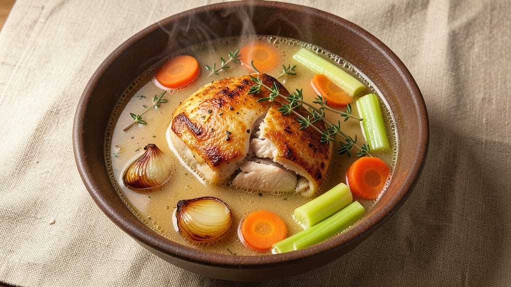 Authentic Chicken Soup Recipe: Slow-Simmered Comfort with Herbed Velout Base