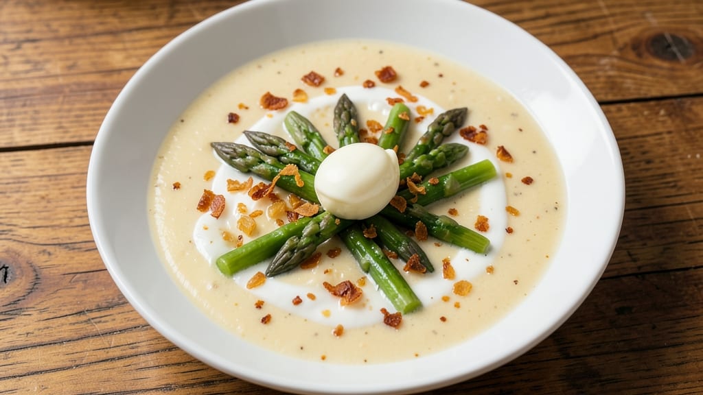Best Cream of Asparagus Soup Recipe Ever: Velvety Green Richness With Crispy Topping Twist