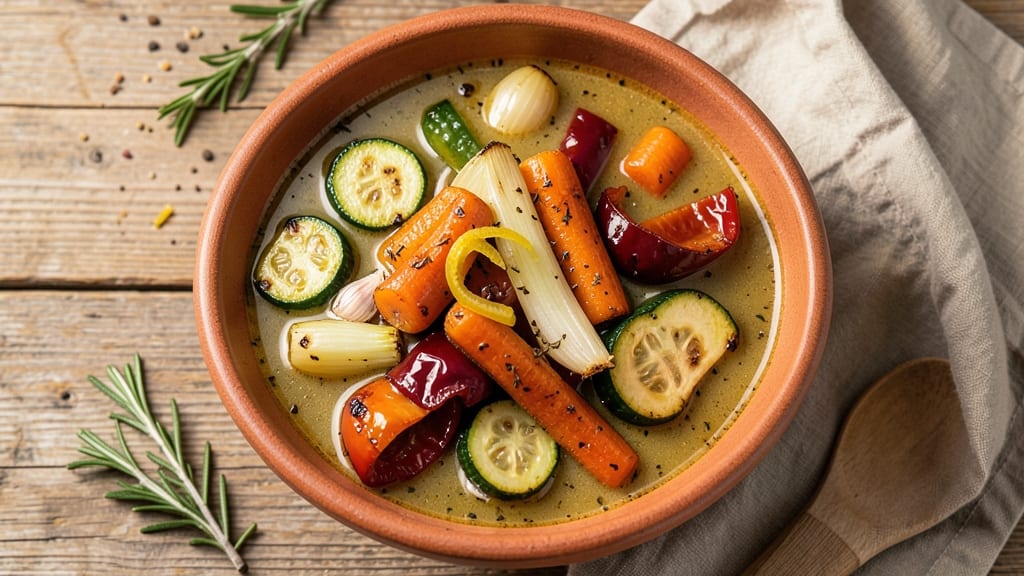 McAlister's Fire-Roasted Vegetable Soup Recipe: Charred Veggie Depth With Crispy Celery Crown Topping