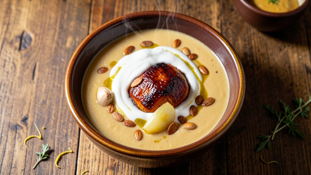 5 Star Pumpkin Soup Recipe: Silky Spiced Velout With Toasted Seed Crunch