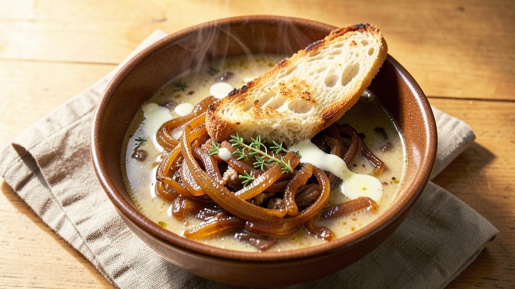 Berns French Onion Soup Recipe: Caramelized Onion Layers Over Gooey Gruyère
