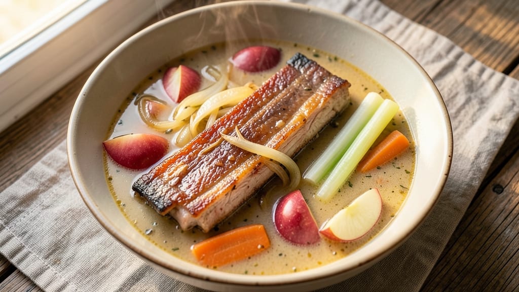 Apple Pork Ribs Soup Recipe: Smoky Apple-Infused Broth with Fall-Off-Bone Ribs