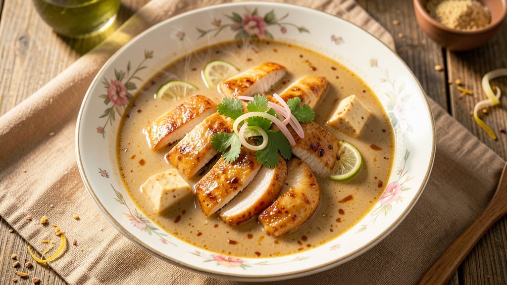 Asian Peanut Soups Recipe: Nutty Creaminess With Crispy Topping Twist