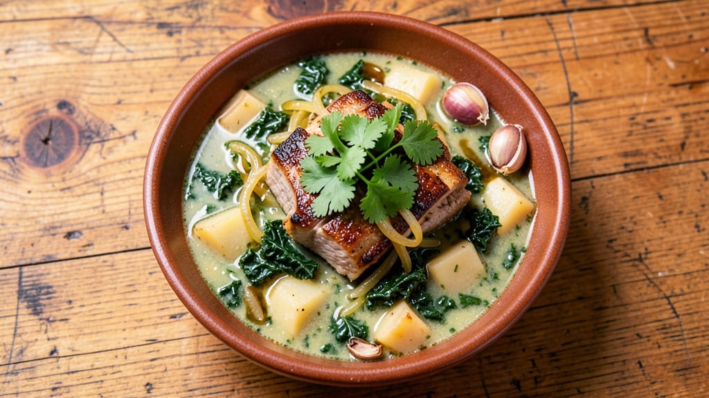 Authentic Portuguese Soup Recipe: Slow-Simmered Garlic and Cilantro Depth