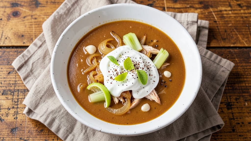 Atkins Turbo Soup Recipe: Low-Carb Velouté With Celery Crown Crunch