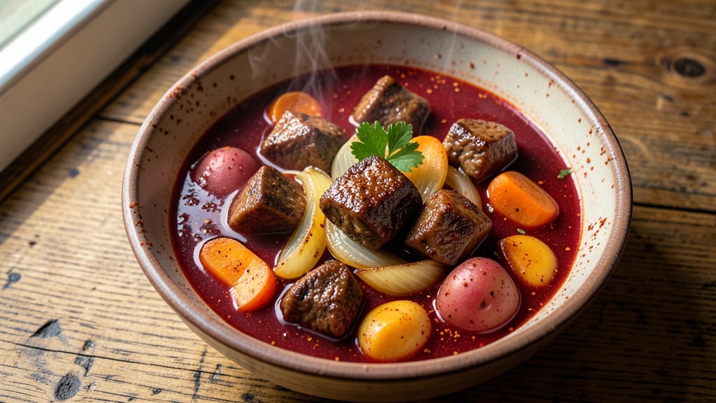 Authentic German Goulash Soup Recipe: Paprika-Spiced Paprika and Sausage Simmer