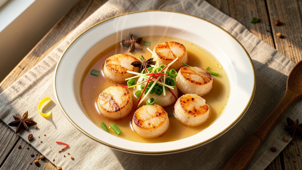 Chinese Scallop Soup Recipe: Silky Broth with Plump, Seared Scallops