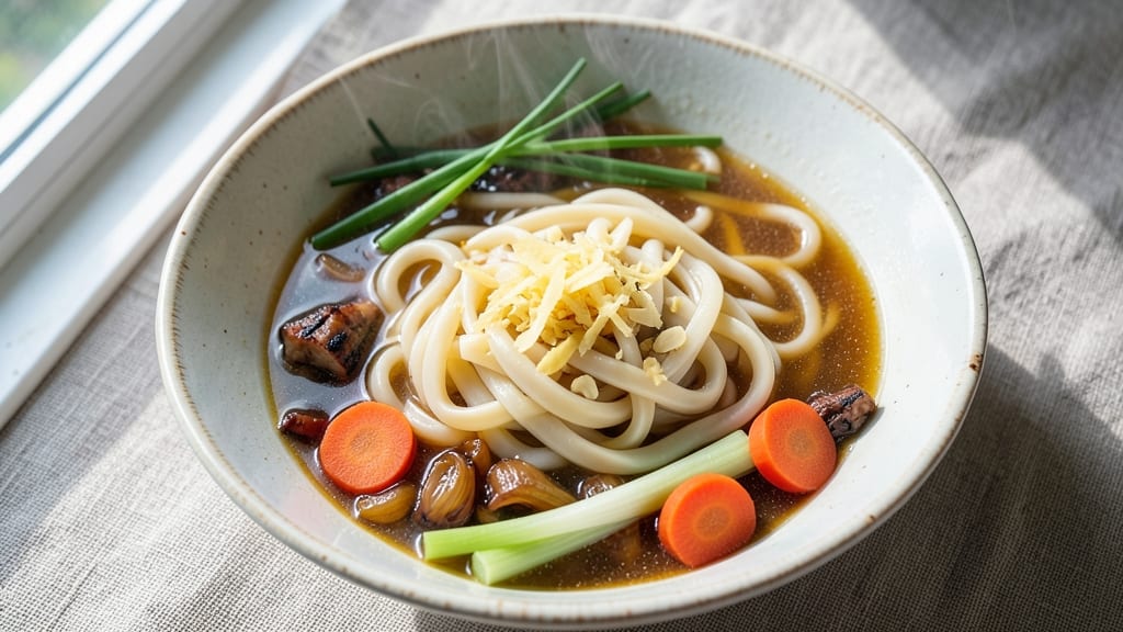 Beef Broth Udon Noodle Soup Recipe: Rich Umami Depth With Silky Noodles