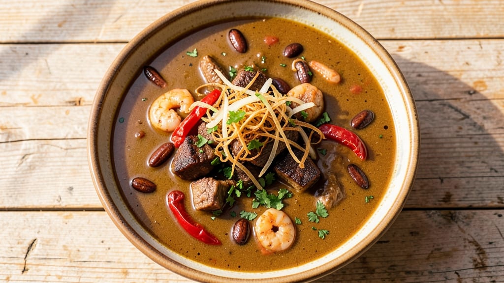 Banga Soup Nigerian Recipe: Smoky Peppery Depth With Crispy Fried Plantains