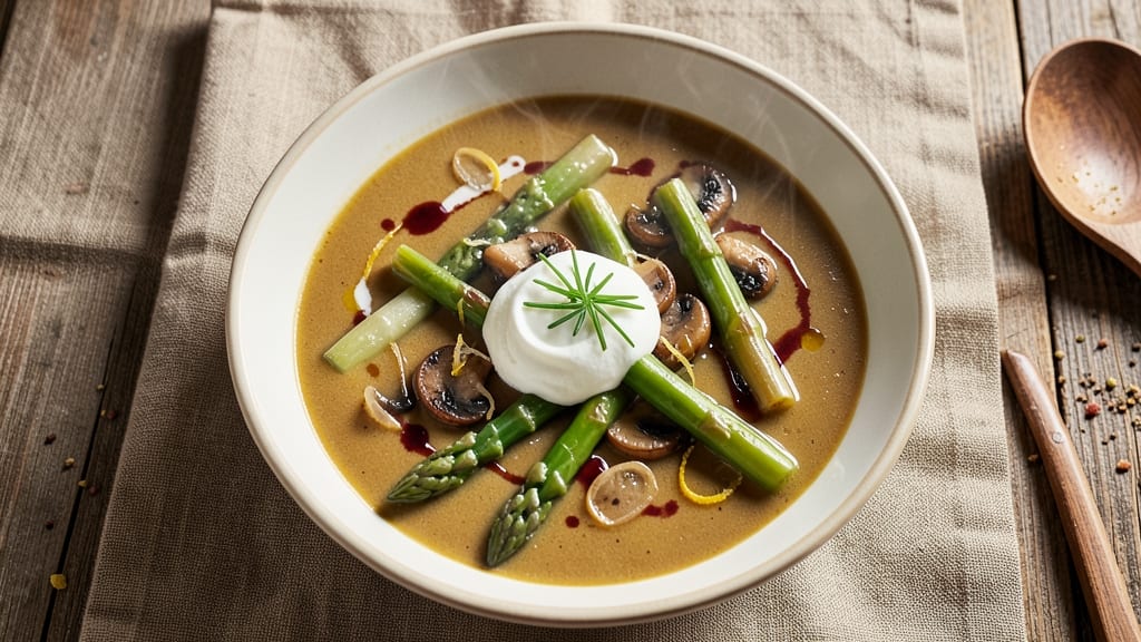 Asparagus and Mushroom Soup Recipe: Earthy Umami Depth With Silky Smoothness