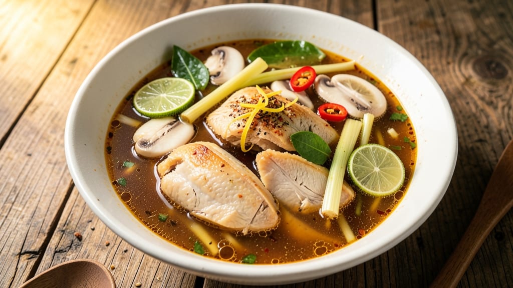 Authentic Chicken Tom Yum Soup Recipe: Spicy-Lemongrass Zing With Silky Noodles